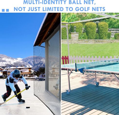 Golf Net,10Feet Golf Practice Net with 12pcs Spring snap and 4pcs Carabiner, Sports Practice Barrier Net, Heavy Duty Ball Netting Golf Hitting Net, DIY Ball Net,Baseball Net and Chipping Net in Saudi Arabia