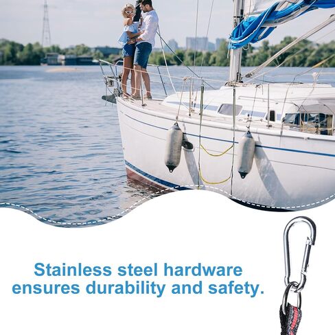 CHANGE MOORE Boat Rope Ladder, Heavy Duty Climbing Rope, Trailer Ladder, Removable Boat Ladder, Rope Ladder for inflatable boat, kayak, outdoor fishing boat, inflatable fishing boat (Blue, 3 Step) in Saudi Arabia