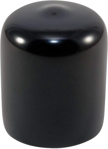 Caplugs 99394127 Plastic Round Cap VC-687-16, Vinyl, Cap ID 0.687" Length 1.000", Black (Pack of 40) in Saudi Arabia