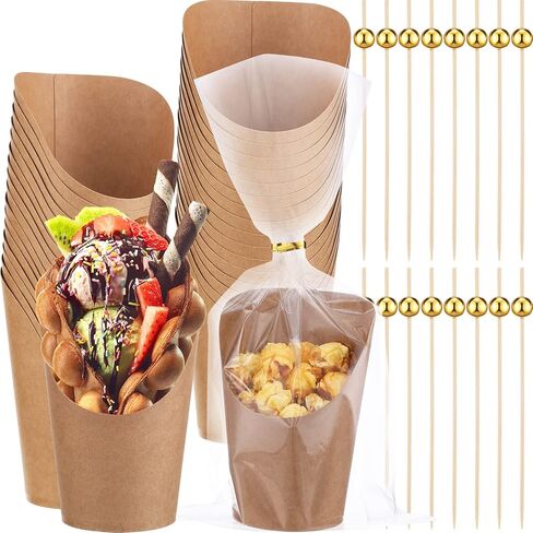 14 oz Disposable Drinking Cups - Set of 150 with 100 Clear Bags, Twist Ties, Cocktail Picks for Parties, Family Meals, Candy, Popcorn Supplies in Saudi Arabia