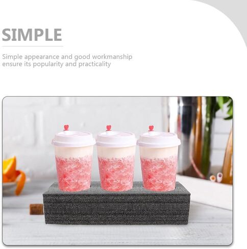 4 قطع من كليسبيد، حامل أكواب مشروب الشاي والحليب، صواني الأكواب الورقية، حامل أكواب القهوة للسيارة، حامل أكواب المشروبات الرغوية، حامل زجاجات الشاي، زجاجة شاي الحليب، قطن لؤلؤي، خارجي in Kuwait