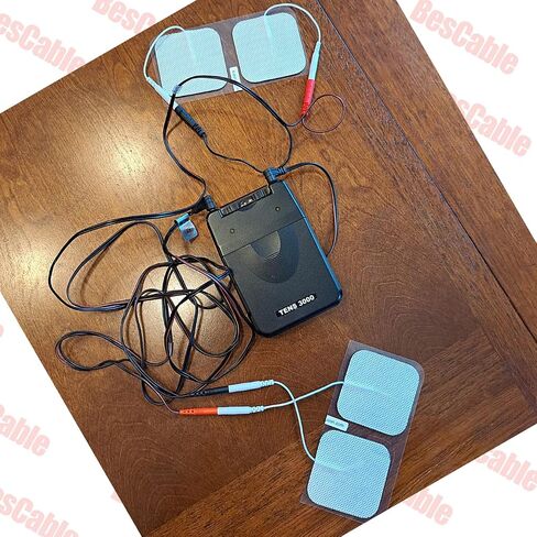 TENS Unit Electrodes Lead Wires: 3 Pieces BesCable 2mm Pin TENS Unit Replacement Cables Cords Wire for TENS 7000, for TENS 3000, for Accurelief and so on in Saudi Arabia