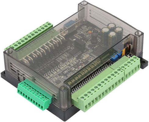 وحدة التحكم الصناعية PLC، وحدة التحكم PLC 6 مدخلات تناظرية 32 بت MCU 14 مدخل 10 لوحة إخراج ترانزستور 24 فولت 24MT لصمام الملف اللولبي لمحرك الأقراص in Saudi Arabia