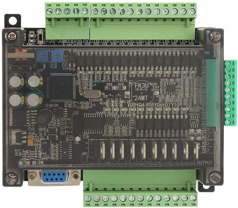 وحدة التحكم الصناعية PLC، وحدة التحكم PLC 6 مدخلات تناظرية 32 بت MCU 14 مدخل 10 لوحة إخراج ترانزستور 24 فولت 24MT لصمام الملف اللولبي لمحرك الأقراص in Saudi Arabia