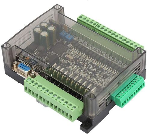 وحدة التحكم الصناعية PLC، وحدة التحكم PLC 6 مدخلات تناظرية 32 بت MCU 14 مدخل 10 لوحة إخراج ترانزستور 24 فولت 24MT لصمام الملف اللولبي لمحرك الأقراص in Saudi Arabia