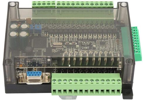 وحدة التحكم الصناعية PLC، وحدة التحكم PLC 6 مدخلات تناظرية 32 بت MCU 14 مدخل 10 لوحة إخراج ترانزستور 24 فولت 24MT لصمام الملف اللولبي لمحرك الأقراص in Saudi Arabia