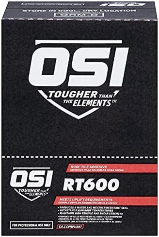 OSI RT600 Terracotta Roof Tile Adhesive 10-Ounce Cartridge (1810372),Terracotta, Grey in Saudi Arabia