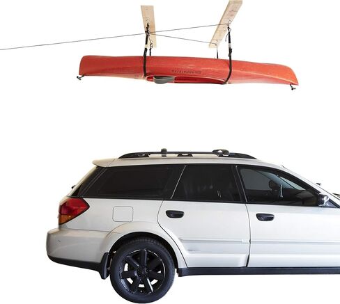 HARKEN - Kayak Overhead Garage Storage Hoist, Self-Leveling, Safe Anti-Drop System, Easy One-Person Operation, Smart Garage Organization in Saudi Arabia