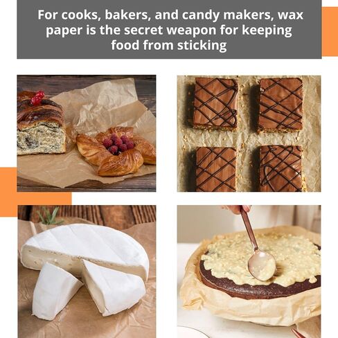 IDL Packaging 18" x 900' Brown Wet Wax Paper Roll - Food-Safe Wax Extra Water Resistant Paper - Waxed Freezer/Butcher Paper for Meat and Fish - Packing, Storing, Transportation, Freezing Food in Saudi Arabia
