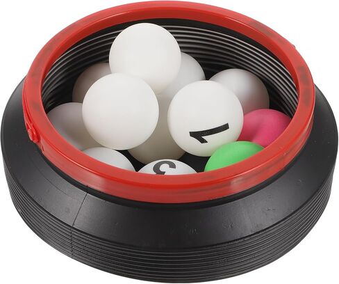 13pcs Numbered Bingo Balls Replacement Bingo Pong Balls Table Tennis Balls for Game Party Decoration with Storage Bucket in Saudi Arabia