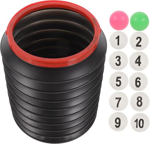13pcs Numbered Bingo Balls Replacement Bingo Pong Balls Table Tennis Balls for Game Party Decoration with Storage Bucket in Saudi Arabia
