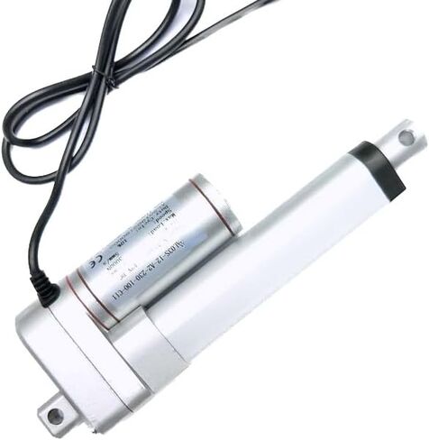 750N / 168LBS المحرك الخطي 12 فولت تيار مستمر 4 بوصة محرك الحركة الخطية السكتة الدماغية، محرك المحرك الخطي Zikepa لرفع منصة أتمتة المنزل الزراعي الصناعي، توقف مجاني in Kuwait