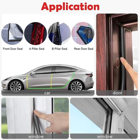 Weather Stripping Seal Strip for Doors/Windows, Self-Adhesive Backing Seals Large Gap， Easy Cut to Size 1 (BROWN, 18FEET) in Saudi Arabia