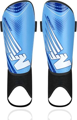 Shin Guards Soccer Youth Kids - Shin Guard for Toddler Boys Girls Teenagers 2-18 Years Old with Ankle Sleeves Protection - Football Shin Pads Equipment with Adjustable Strap in Saudi Arabia