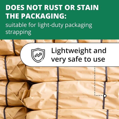 IDL Packaging Industrial 1/2" x 7200' طقم ربط من مادة البولي بروبيلين (PP)، قوة كسر 600 رطل - حل تغليف كامل من البوليستر - ما يكفي من الربط والأختام لـ 1000 استخدام قبل in Saudi Arabia