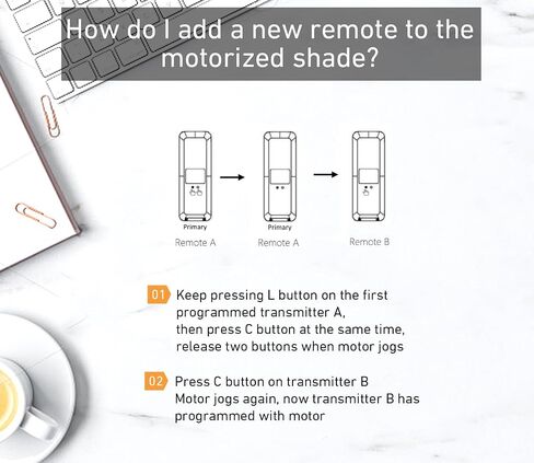 Replacement Remote for Roller Blinds - 5-Channel Compatible with Rollerhouses ERB22/ERB25/EY1612/EY2512 Motors - NOT Universal (Verify Your Original Controller Before Purchase) in Kuwait