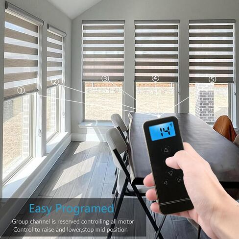 Replacement Remote for Roller Blinds - 5-Channel Compatible with Rollerhouses ERB22/ERB25/EY1612/EY2512 Motors - NOT Universal (Verify Your Original Controller Before Purchase) in Kuwait