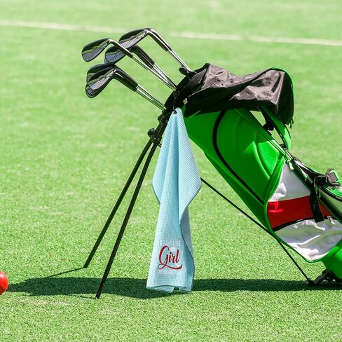6 Pcs Funny Golf Towel Embroidered Golf Ball Towel Swing Swear Repeat Golf Bag Towel for Golf Bags with Clip Accessories Gifts for Fan (Women) in Saudi Arabia