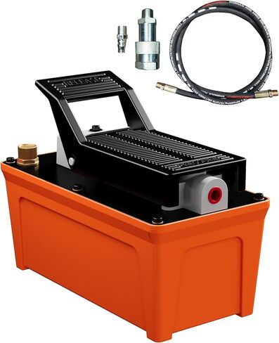 Air Hydraulic Pump, 10,000 PSI Hydraulic Foot Pump, 1/2 Gal Reservoir Foot Operated Air Hydraulic Pump, with Hose and Spray Gun for Heavy Machinery Rigging, Auto Repair, Auto Body Frame Machine in Saudi Arabia