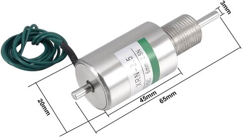 uxcell DC 12V 2.5N Force 6mm Stroke,Pull Push Type,Tubular Solenoid Electromagnet,Linear Motion,XRN-2.5 in Saudi Arabia