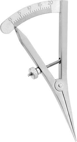 QWORK 3.5" Adjustable Marking Gauge Mini Edge Press, Professional Carpenter Pencil Compass, Precision Spring Dividers Calipers Compass Measuring, Pitch Gauge DIY Leather Craft Tool in Saudi Arabia