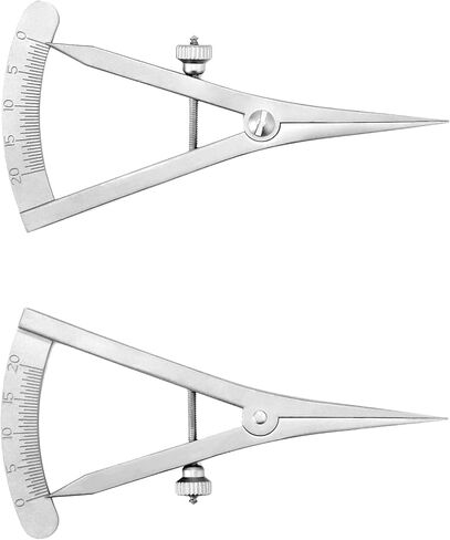 QWORK 3.5" Adjustable Marking Gauge Mini Edge Press, Professional Carpenter Pencil Compass, Precision Spring Dividers Calipers Compass Measuring, Pitch Gauge DIY Leather Craft Tool in Saudi Arabia