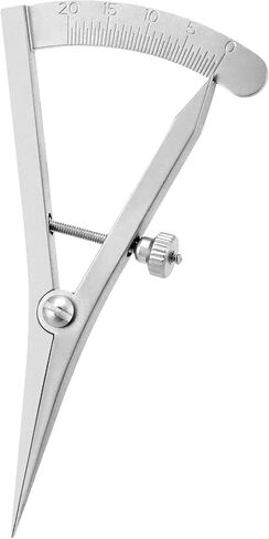 QWORK 3.5" Adjustable Marking Gauge Mini Edge Press, Professional Carpenter Pencil Compass, Precision Spring Dividers Calipers Compass Measuring, Pitch Gauge DIY Leather Craft Tool in Saudi Arabia