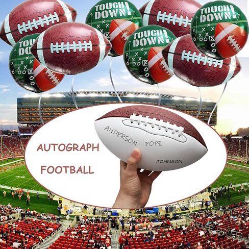 كرة قدم كاملة 12 بوصة 3 قطع كرة قدم فارغة مع لوحات بيضاء للتخرج وتوقيع الكأس لعبة الرجبي كرة القدم الأمريكية in Kuwait