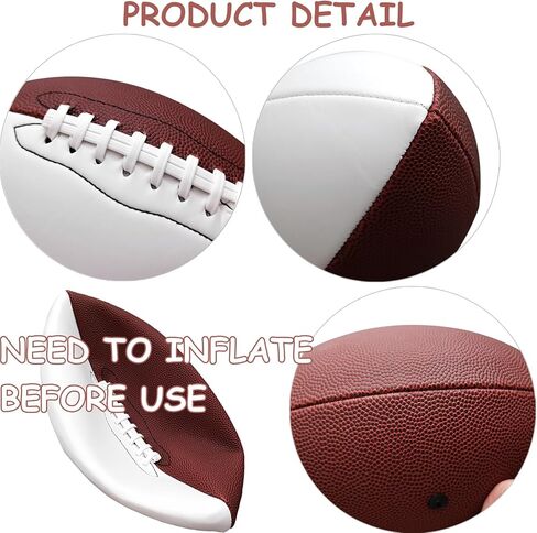 كرة قدم كاملة 12 بوصة 3 قطع كرة قدم فارغة مع لوحات بيضاء للتخرج وتوقيع الكأس لعبة الرجبي كرة القدم الأمريكية in Kuwait