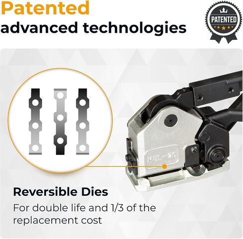 IDL PACKAGING Teknika MUL-20 Heavy Duty Sealless Combination Tool for High Tensile Steel Strapping, Adjustable for 3/4" and 5/8" Strap Width in Saudi Arabia