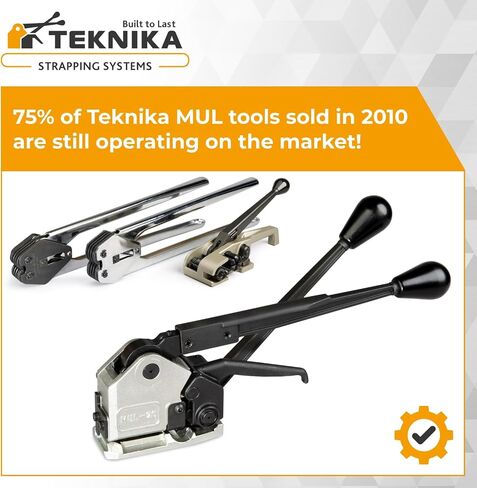 IDL PACKAGING Teknika MUL-20 Heavy Duty Sealless Combination Tool for High Tensile Steel Strapping, Adjustable for 3/4" and 5/8" Strap Width in Saudi Arabia