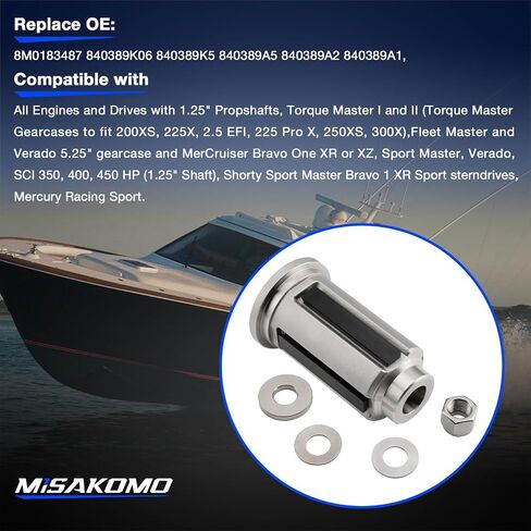 Boats Propeller Hub Kit Assembly Compatible with Mercury Marine Racing Heavy Duty 1.25 Propshafts Replace# 8M0183487 840389K06 840389K5 840389A5 840389A2 840389A1 in Saudi Arabia