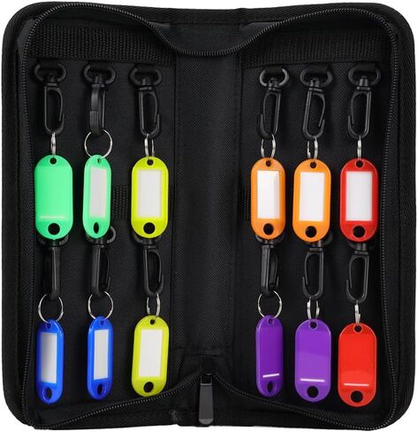 Key Organizer Case,Waterproof Key Binder With 8 Key Hooks and Tags,Portable Key Storage Book for Rental Management Real Estate Sales Hotel Executives and Car Service in Saudi Arabia