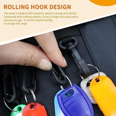 Key Organizer Case,Waterproof Key Binder With 8 Key Hooks and Tags,Portable Key Storage Book for Rental Management Real Estate Sales Hotel Executives and Car Service in Saudi Arabia