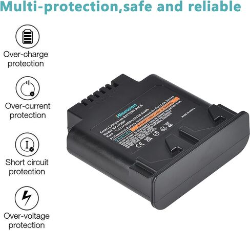 بطارية بديلة Hisewen TiSBP لأجهزة التصوير الحراري Fluke FlexCam وبطارية قابلة لإعادة الشحن 6600 مللي أمبير في الساعة متوافقة مع FLUKE Ti40 Ti45 Ti50 Ti55 TiR2 TiR3 in Kuwait