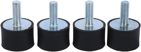 Rubber Mounts Shock Absorber, Rubber Generator Isolator Mounts Anti Vibration Cylindrical Isolation Silentblock with Stud for Compressors Garage Pump Motor Diesel Engines Car Boat Bobbins(M6) in Saudi Arabia