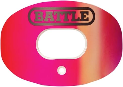 واقي الفم لكرة القدم بالأكسجين قزحي الألوان من Battle Sports - واقي فم لكرة القدم مع حزام، تدفق هواء فائق وأداء أفضل، أقصى قدر من التهوية، يعمل مع الأقواس in Kuwait