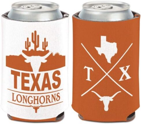 NCAA Texas Longhorns Can Cooler 1-Pack 12 oz. 2-Sided Design in Saudi Arabia