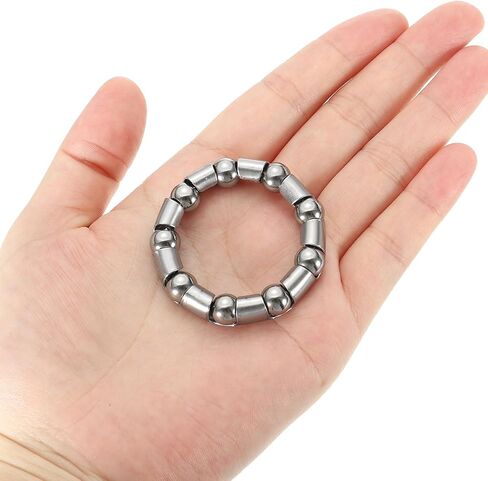 PATIKIL Bike Ball Crank Bearing 45mm x 9 Balls, 4 Pack Stainless Steel Bicycle Bearings Replacement Bike Parts Repair Accessories for Bike Front Rear, Silver in Saudi Arabia