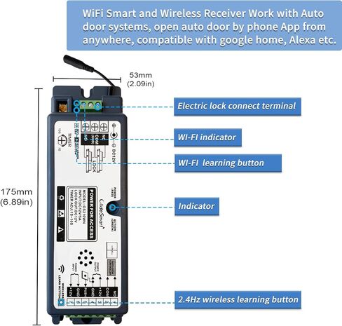 2.4GHz WiFi Access Control 400lb Holding Force Electic Magnetic Door Lock System Kit with Remote and Smartphone app Control, paired with Touchless Sensor Switch (Electric Magnetic Lock kit) in Saudi Arabia