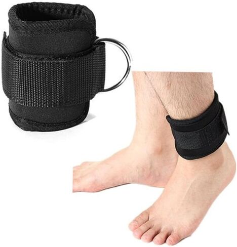 toddmomy 2pcs الدمبل حزام الكاحل دعم الكاحل للرجال الأساور للرجال المعصم الأوزان كابل آلة اللياقة البدنية حبل مرن مجموعة معدات الحماية الأسود ملكة جمال مجعد التفاف الشريط in Saudi Arabia