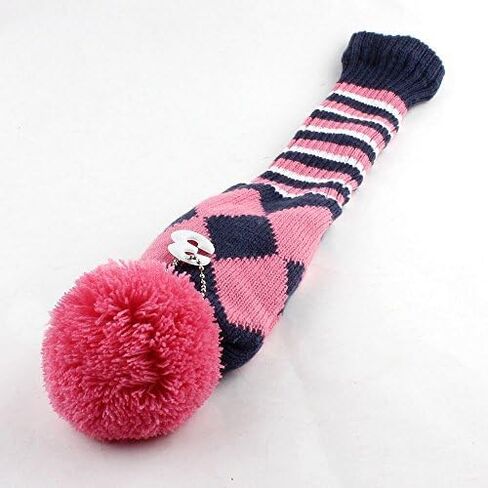 Craftsman Golf Knit Pom Pom 3pcs Headcover Set Vintange Sock Covers for Driver and Woods in Saudi Arabia