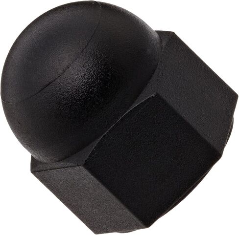 Small Parts Nylon Acorn Nut, Black, Right Hand Threads, Meets DIN 1587, M6-1 Threads (Pack of 100) in Saudi Arabia