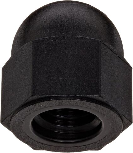 Small Parts Nylon Acorn Nut, Black, Right Hand Threads, Meets DIN 1587, M6-1 Threads (Pack of 100) in Saudi Arabia