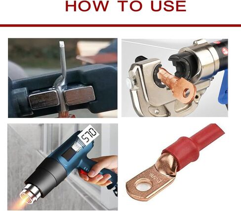 25pcs 4/0 AWG-3/8(M10) Battery Lugs,Ring Terminals,Terminal Connectors,Heavy Duty Cable Lugs,Battery Cable Ends in Saudi Arabia
