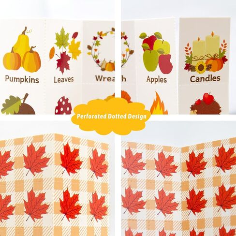 Fall Bingo Game for Kids 24 Players Happy Harvest Thanksgiving Party Game Supply in Saudi Arabia