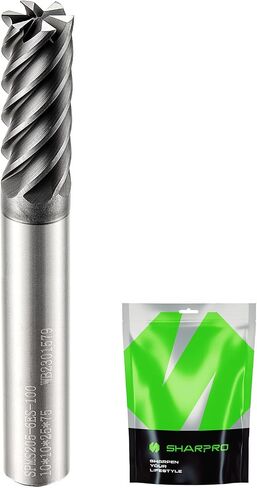 6mm Shank Carbide Square End Mill 6 Flute 6mm Cutting DIA. AlCrN Coated CNC Milling Bit, Apply for Alloy Steel, Stainless Steel, Cast Iron and Aluminum Cutting in Saudi Arabia