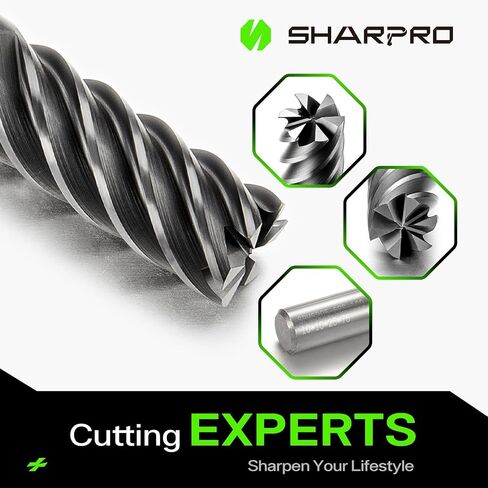 6mm Shank Carbide Square End Mill 6 Flute 6mm Cutting DIA. AlCrN Coated CNC Milling Bit, Apply for Alloy Steel, Stainless Steel, Cast Iron and Aluminum Cutting in Saudi Arabia