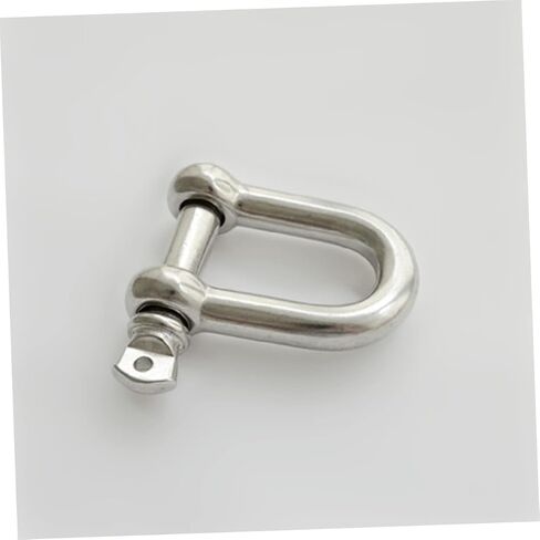 Sosoport 2pcs 304 Rugged Off Road Shackles Stainless Steel Anchor Shackle Lifting Sailing Bracelet Anchor Chain d Shackle Stainless d Ring Shackle Ring Hook Carabiner Screw Heavy Rigging in Saudi Arabia