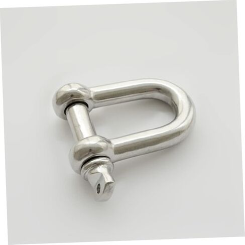 Sosoport 2pcs 304 Rugged Off Road Shackles Stainless Steel Anchor Shackle Lifting Sailing Bracelet Anchor Chain d Shackle Stainless d Ring Shackle Ring Hook Carabiner Screw Heavy Rigging in Saudi Arabia